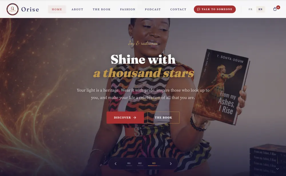 Capture du site Orise Empire